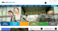Desktop Screenshot of fh-burgenland.at