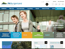 Tablet Screenshot of fh-burgenland.at